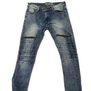 TRILLNATION  36/32 🏍MOTO TIE DYE JEANS 👖